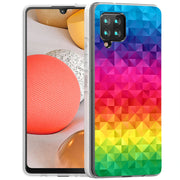 Rainbow Colors Print Slim Cover For Samsung Galaxy A (A42, A35, A25, A15, A11, A03S), Print in USA