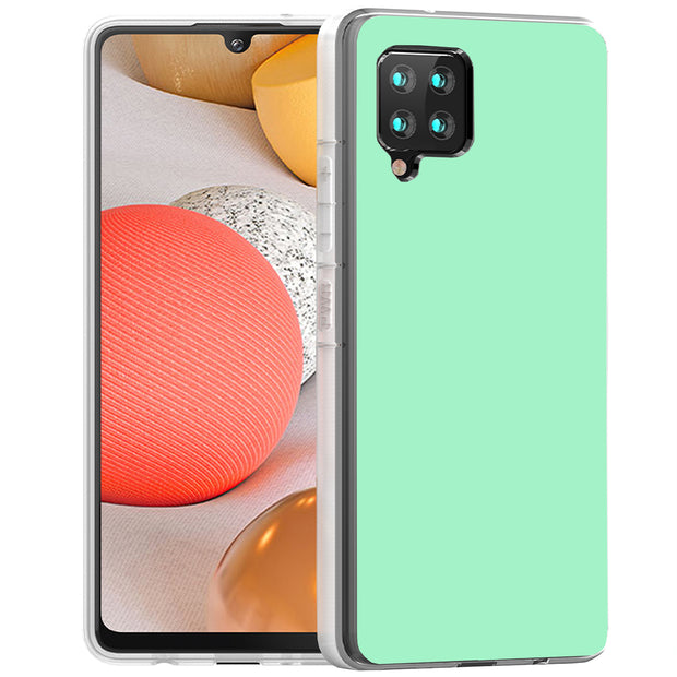 Mint Green Print Slim Cover For Samsung Galaxy A (A42, A35, A25, A15, A11, A03S), Print in USA