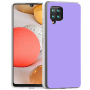 Lavender Purple Print Slim Cover For Samsung Galaxy A (A42, A35, A25, A15, A11, A03S), Print in USA