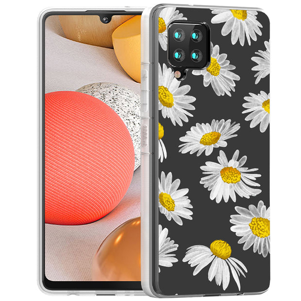 Daisy Floral Print Slim Cover For Samsung Galaxy A (A42, A35, A25, A15, A11, A03S), Print in USA