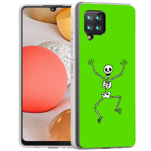 Skeleton Dance Print Slim Cover For Samsung Galaxy A (A42, A35, A25, A15, A11, A03S), Print in USA