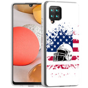 USA Flag Helmet Print Slim Cover For Samsung Galaxy A (A42, A35, A25, A15, A11, A03S), Print in USA