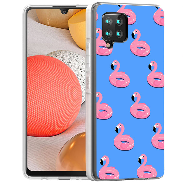 Cute Flamingo Print Slim Cover For Samsung Galaxy A (A42, A35, A25, A15, A11, A03S), Print in USA