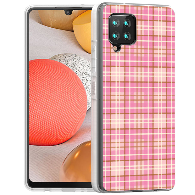 Plaid Pattern 4 Print Slim Cover For Samsung Galaxy A (A42, A35, A25, A15, A11, A03S), Print in USA