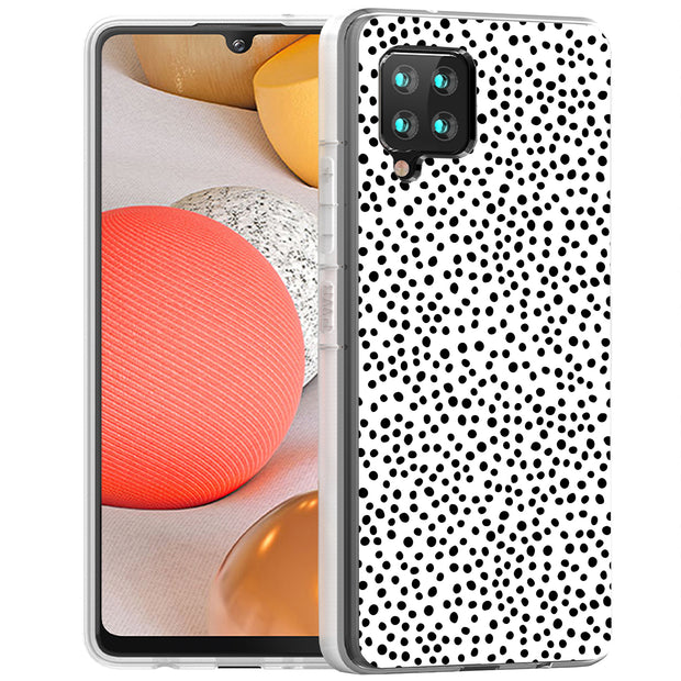 Polka Dot Blk2 Print Slim Cover For Samsung Galaxy A (A42, A35, A25, A15, A11, A03S), Print in USA