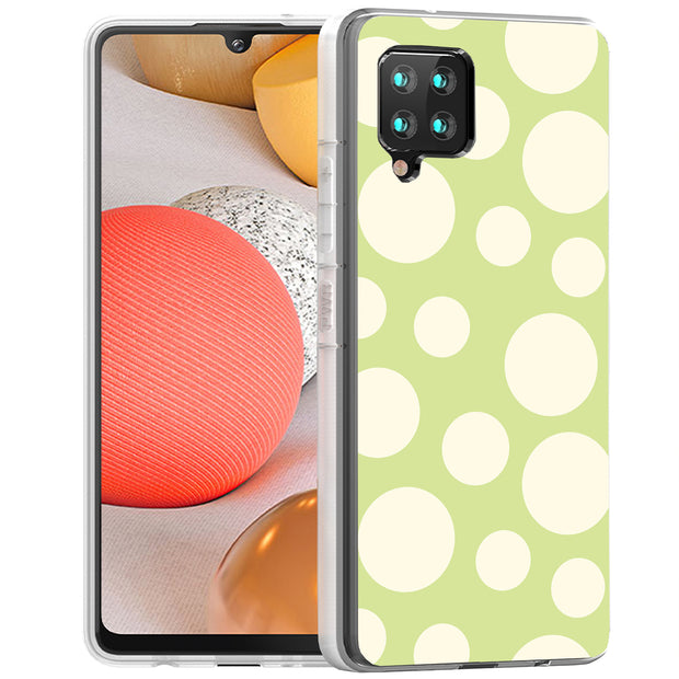 Circle Dots Print Slim Cover For Samsung Galaxy A (A42, A35, A25, A15, A11, A03S), Print in USA