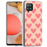 Red Hearts Print Slim Cover For Samsung Galaxy A (A42, A35, A25, A15, A11, A03S), Print in USA