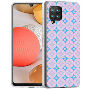 Blue X Circle Print Slim Cover For Samsung Galaxy A (A42, A35, A25, A15, A11, A03S), Print in USA