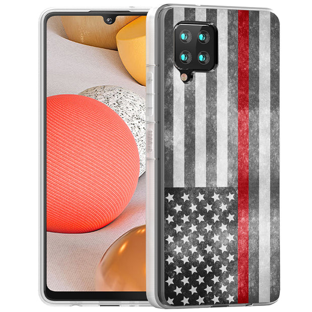 Thin Red Line Print Slim Cover For Samsung Galaxy A (A42, A35, A25, A15, A11, A03S), Print in USA