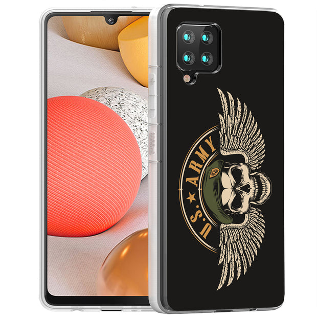 US Army 3 Print Slim Cover For Samsung Galaxy A (A42, A35, A25, A15, A11, A03S), Print in USA