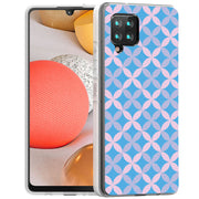 Petals Blue Print Slim Cover For Samsung Galaxy A (A42, A35, A25, A15, A11, A03S), Print in USA