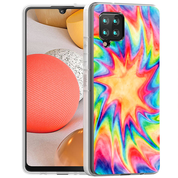 Tie Dye Trippy Print Slim Cover For Samsung Galaxy A (A42, A35, A25, A15, A11, A03S), Print in USA