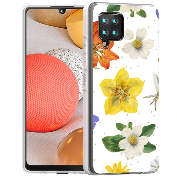 Flower Design 2 Print Slim Cover For Samsung Galaxy A (A42, A35, A25, A15, A11, A03S), Print in USA