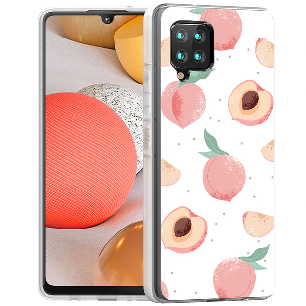 Juicy Peach Print Slim Cover For Samsung Galaxy A (A42, A35, A25, A15, A11, A03S), Print in USA