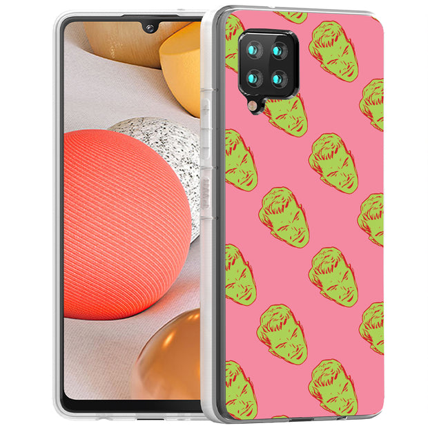 Green Heads Print Slim Cover For Samsung Galaxy A (A42, A35, A25, A15, A11, A03S), Print in USA