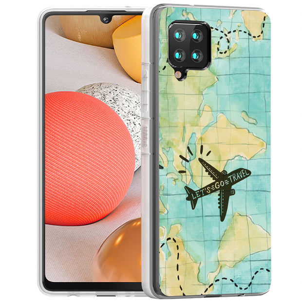 Travel World Print Slim Cover For Samsung Galaxy A (A42, A35, A25, A15, A11, A03S), Print in USA