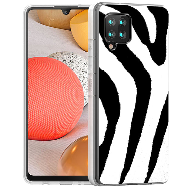 Zebra Stripe Print Slim Cover For Samsung Galaxy A (A42, A35, A25, A15, A11, A03S), Print in USA