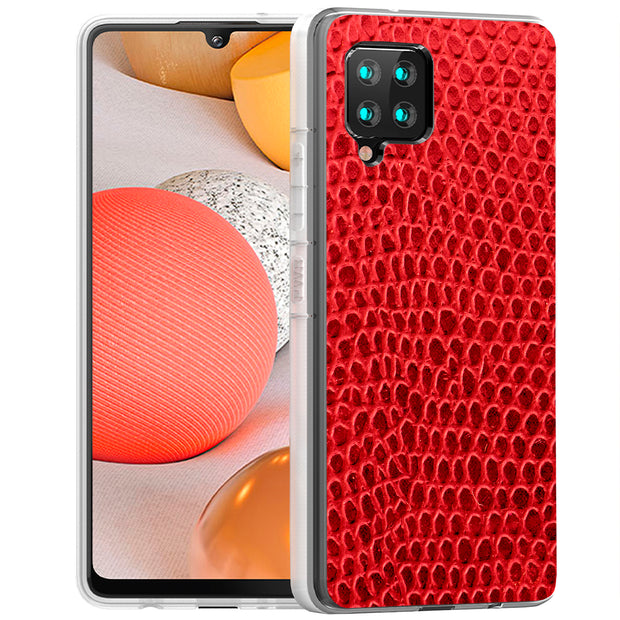 Leather Skin Print Slim Cover For Samsung Galaxy A (A42, A35, A25, A15, A11, A03S), Print in USA