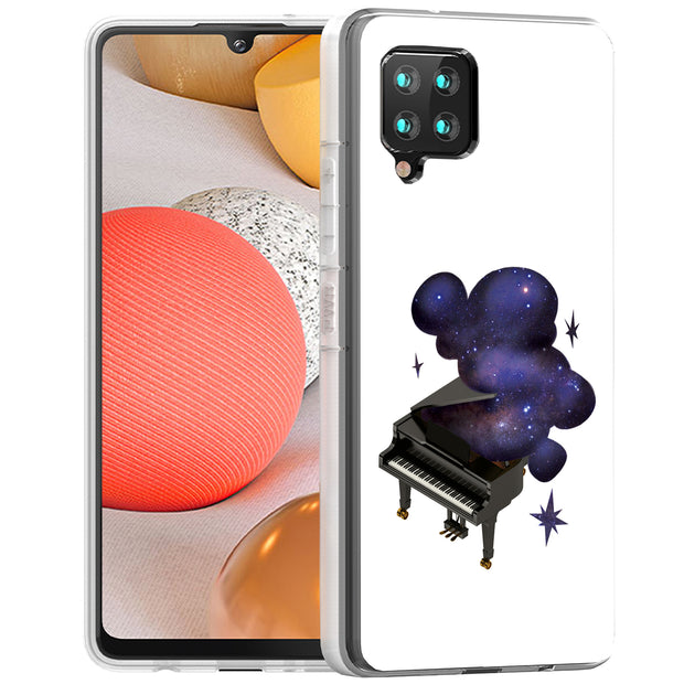 Space Piano Print Slim Cover For Samsung Galaxy A (A42, A35, A25, A15, A11, A03S), Print in USA