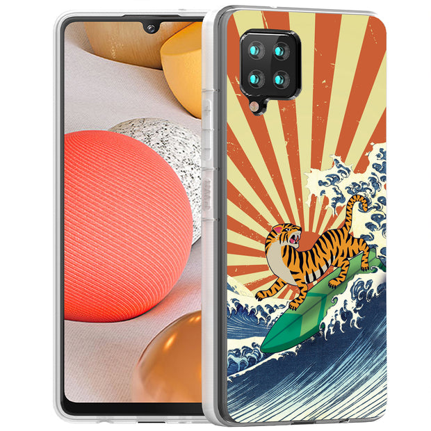 Japanese Tiger Print Slim Cover For Samsung Galaxy A (A42, A35, A25, A15, A11, A03S), Print in USA