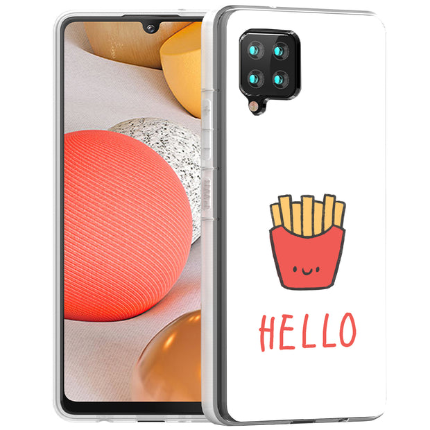 Hello Fries Print Slim Cover For Samsung Galaxy A (A42, A35, A25, A15, A11, A03S), Print in USA