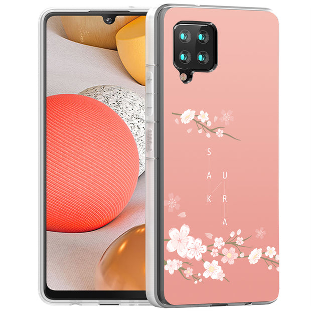 Cherry Blossom Print Slim Cover For Samsung Galaxy A (A42, A35, A25, A15, A11, A03S), Print in USA