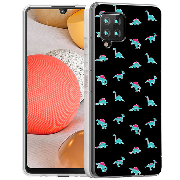 Dinosaurs Shape Print Slim Cover For Samsung Galaxy A (A42, A35, A25, A15, A11, A03S), Print in USA