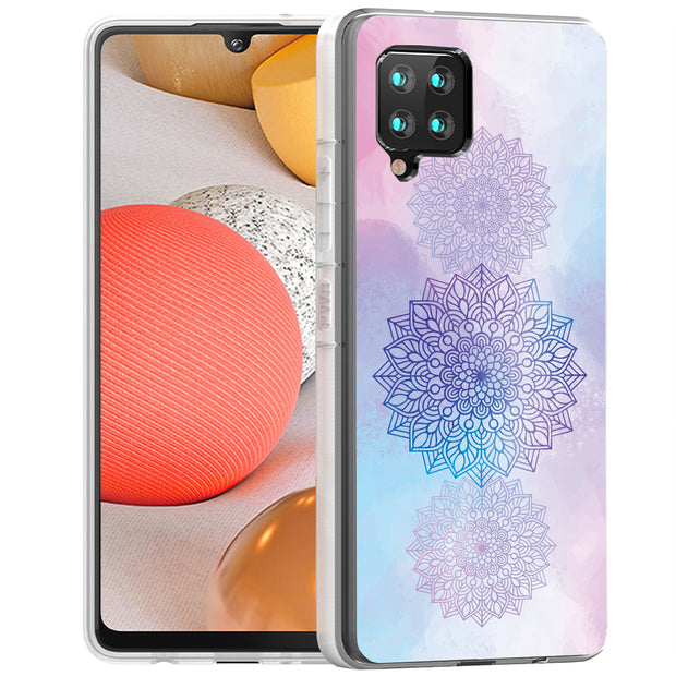 Elegant Mandala Print Slim Cover For Samsung Galaxy A (A42, A35, A25, A15, A11, A03S), Print in USA