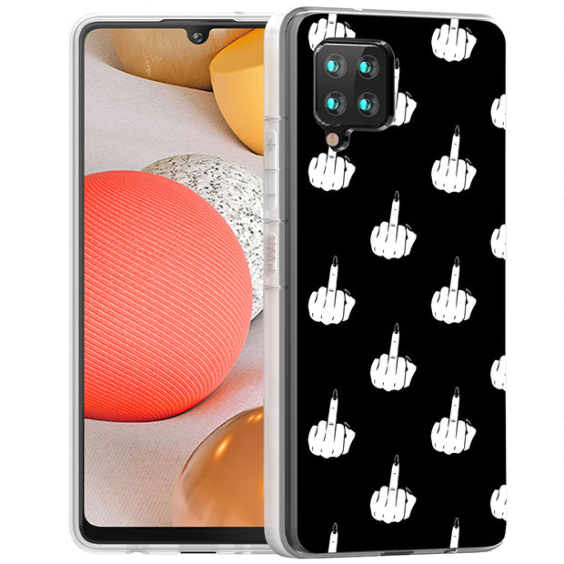 Edgy Finger Print Slim Cover For Samsung Galaxy A (A42, A35, A25, A15, A11, A03S), Print in USA