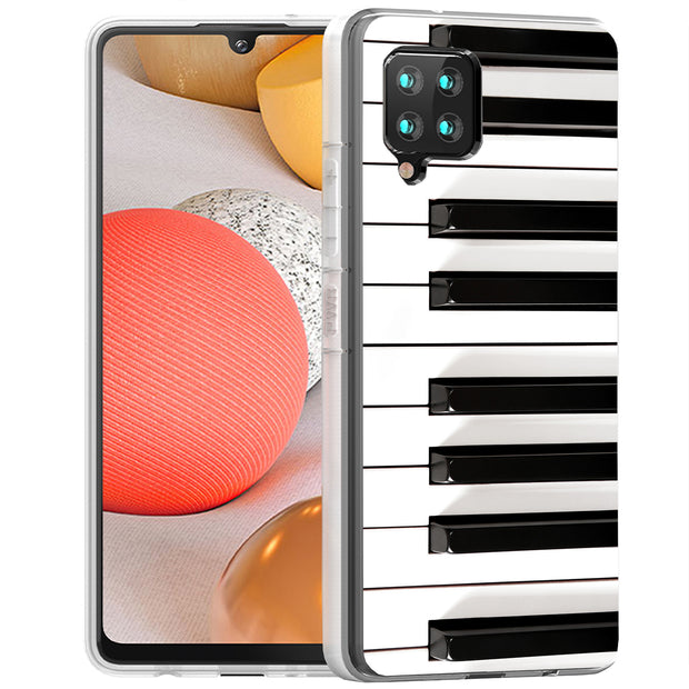 Piano Keys Print Slim Cover For Samsung Galaxy A (A42, A35, A25, A15, A11, A03S), Print in USA