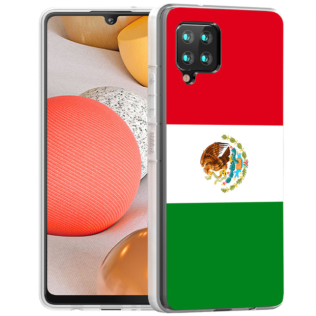 Flag Mexico Print Slim Cover For Samsung Galaxy A (A42, A35, A25, A15, A11, A03S), Print in USA