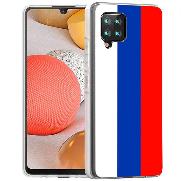 Flag Russia Print Slim Cover For Samsung Galaxy A (A42, A35, A25, A15, A11, A03S), Print in USA