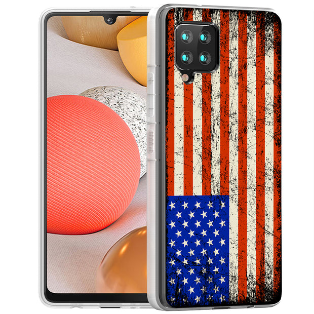 America Flag  Print Slim Cover For Samsung Galaxy A (A42, A35, A25, A15, A11, A03S), Print in USA