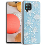 Snowflake Blue Print Slim Cover For Samsung Galaxy A (A42, A35, A25, A15, A11, A03S), Print in USA