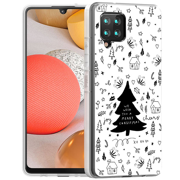 Wish You A Xmas Print Slim Cover For Samsung Galaxy A (A42, A35, A25, A15, A11, A03S), Print in USA