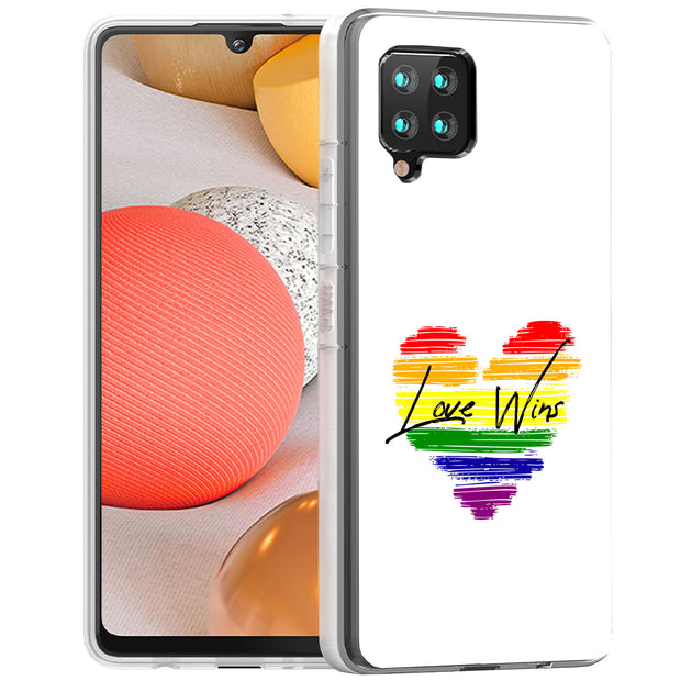 Rainbow Love 2 Print Slim Cover For Samsung Galaxy A (A42, A35, A25, A15, A11, A03S), Print in USA