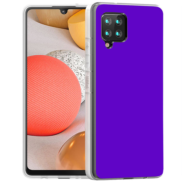 Blue Violet Print Slim Cover For Samsung Galaxy A (A42, A35, A25, A15, A11, A03S), Print in USA