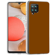 Chocolate Brown Print Slim Cover For Samsung Galaxy A (A42, A35, A25, A15, A11, A03S), Print in USA