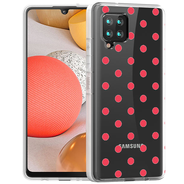 Dots Clear Print Slim Cover For Samsung Galaxy A (A42, A35, A25, A15, A11, A03S), Print in USA