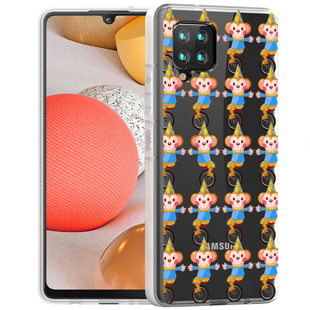 Circus Monkey Print Slim Cover For Samsung Galaxy A (A42, A35, A25, A15, A11, A03S), Print in USA