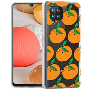 Orange Fruit Print Slim Cover For Samsung Galaxy A (A42, A35, A25, A15, A11, A03S), Print in USA