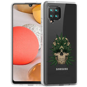 Marijuana Skull Print Slim Cover For Samsung Galaxy A (A42, A35, A25, A15, A11, A03S), Print in USA