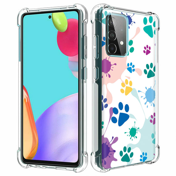 Paw Color 2 Print Slim Cover For Samsung Galaxy A (A42, A35, A25, A15, A11, A03S), Print in USA