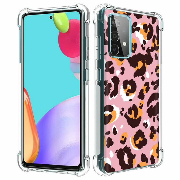 Pink Leopard 2 Print Slim Cover For Samsung Galaxy A (A42, A35, A25, A15, A11, A03S), Print in USA