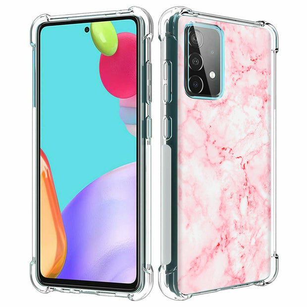 Glossy Marble Print Slim Cover For Samsung Galaxy A (A42, A35, A25, A15, A11, A03S), Print in USA