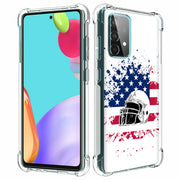 USA Flag Helmet Print Slim Cover For Samsung Galaxy A (A42, A35, A25, A15, A11, A03S), Print in USA