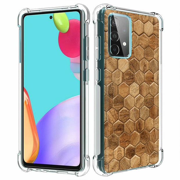 Wood 8 Print Slim Cover For Samsung Galaxy A (A42, A35, A25, A15, A11, A03S), Print in USA