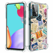 Travel Sticker Print Slim Cover For Samsung Galaxy A (A42, A35, A25, A15, A11, A03S), Print in USA