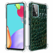 Green Alligator Print Slim Cover For Samsung Galaxy A (A42, A35, A25, A15, A11, A03S), Print in USA