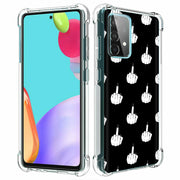 Edgy Finger Print Slim Cover For Samsung Galaxy A (A42, A35, A25, A15, A11, A03S), Print in USA